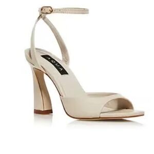 AQUA  Jett  Ankle Strep High Heel Sandal Bone color size 8